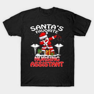 Santas Favorite Nursing Assistant Christmas T Shir T-Shirt